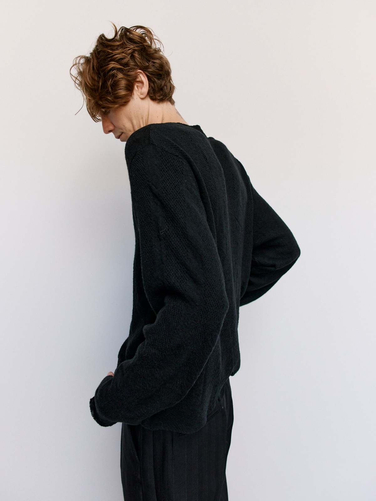 Our Legacy Crochet Stripe Double Lock Longsleeve - Black
