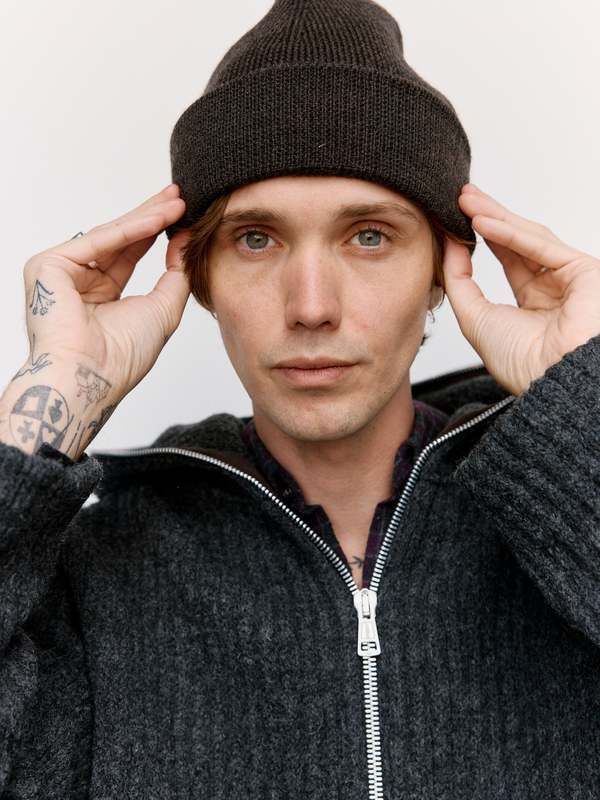 Our Legacy Merino Knit Hat - University Brown Rustic | Garmentory