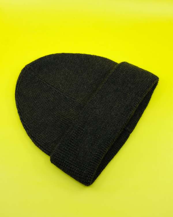 帽子 OUR LEGACY 23AW merino wool knit hat Our Legacy - Knit Hat Anthracite Melange Wool