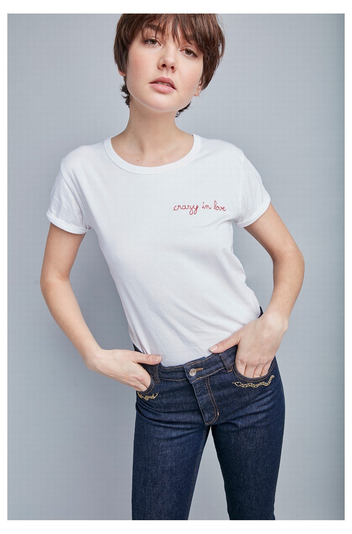 Maison Labiche Crazy In Love Tee - White | Garmentory