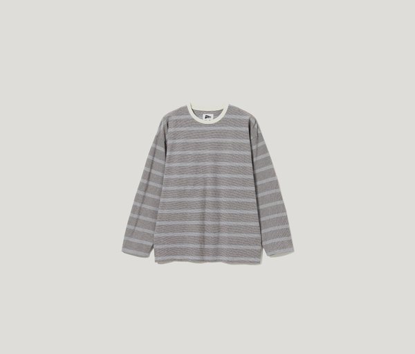 Pilgrim Surf + Supply Hawkinson Striped Crew - Brown Stripe  
