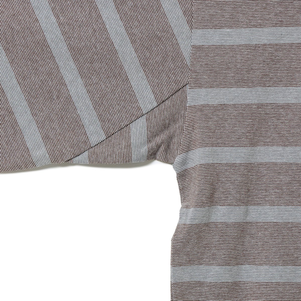 Pilgrim Surf + Supply Hawkinson Striped Crew - Brown Stripe 
