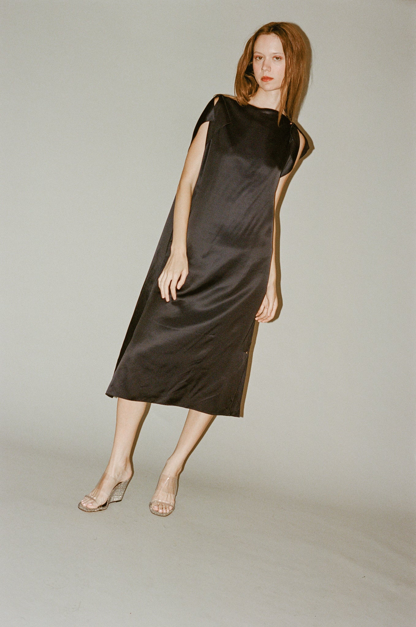 トップス Baserange clavo dress XS Baserange Clavo Dress - Blue Black | Garmentory