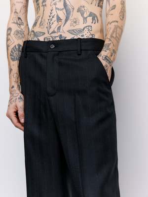 Our Legacy Maitre D Wool Tuxedo Capri - Black | Garmentory