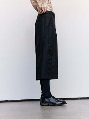 Our Legacy Maitre D Wool Tuxedo Capri - Black | Garmentory