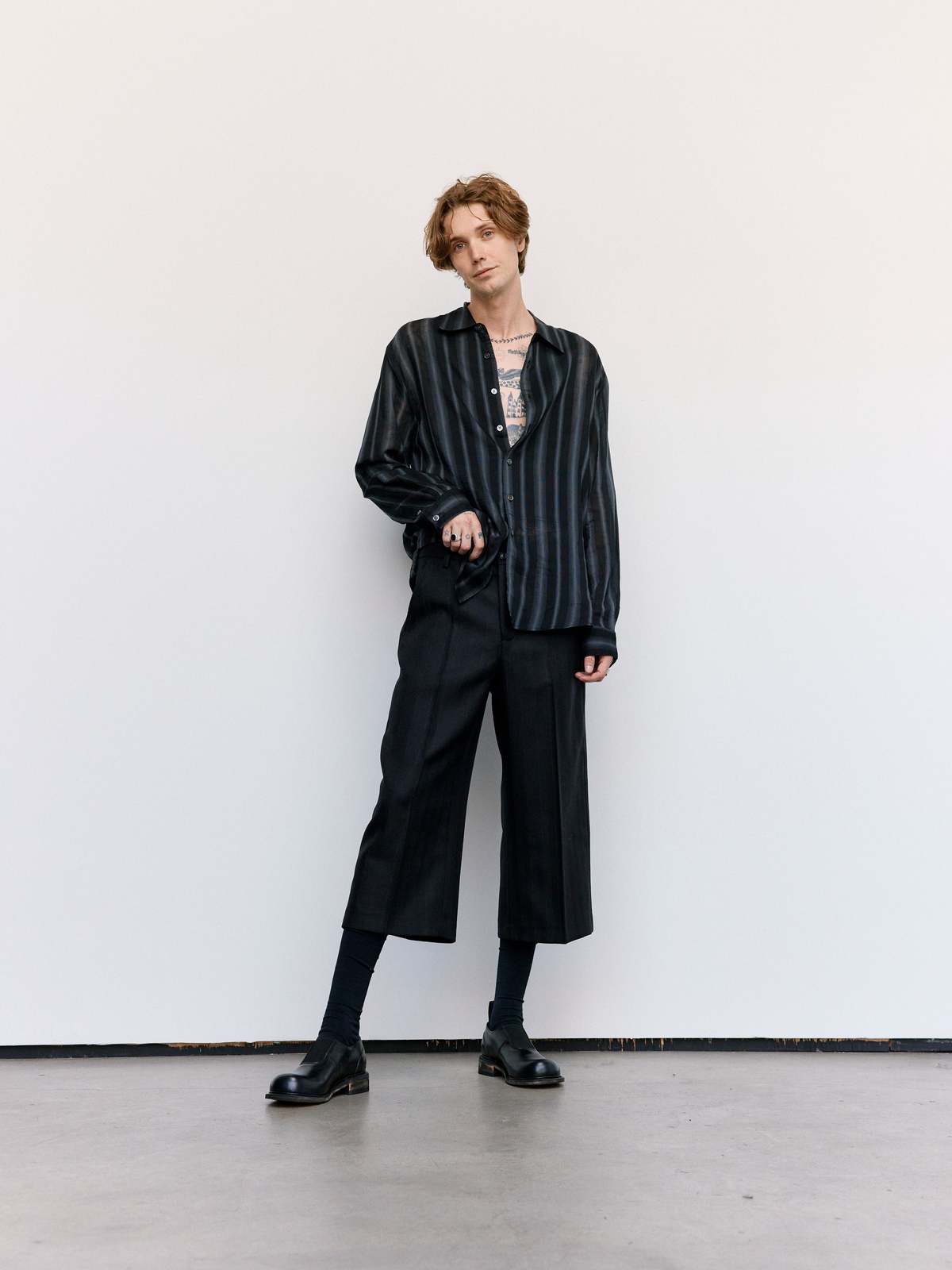 OUR LEGACY Adorn Shirt 46 24AW シアー シルク Our Legacy - Adorn Shirt Sea View Print Cotton Silk