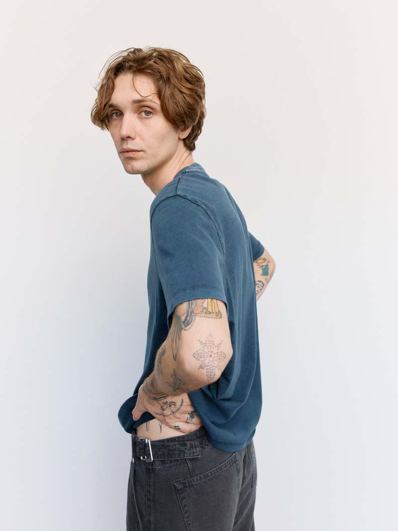 Our Legacy Legacy Jersey Box T-Shirt - Worn Blue | Garmentory