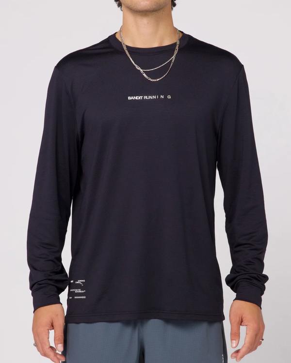 Bandit Running Long Sleeve Performance Tee - Black | Garmentory