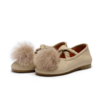 Kids Donsje Izebella Ballerinas - Ivory Sheep Leather - Thumbnail 1
