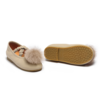 Kids Donsje Izebella Ballerinas - Ivory Sheep Leather - Thumbnail 6