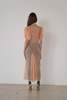 Vintage Sheer Ruched Dress - Melon - Thumbnail 4