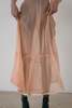 Vintage Sheer Ruched Dress - Melon - Thumbnail 14