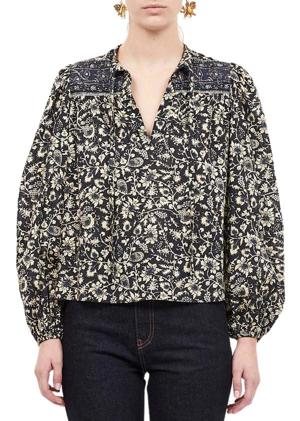 Ulla Johnson Tillie Blouse - Raven Ulla Johnson Tillie Blouse - Raven