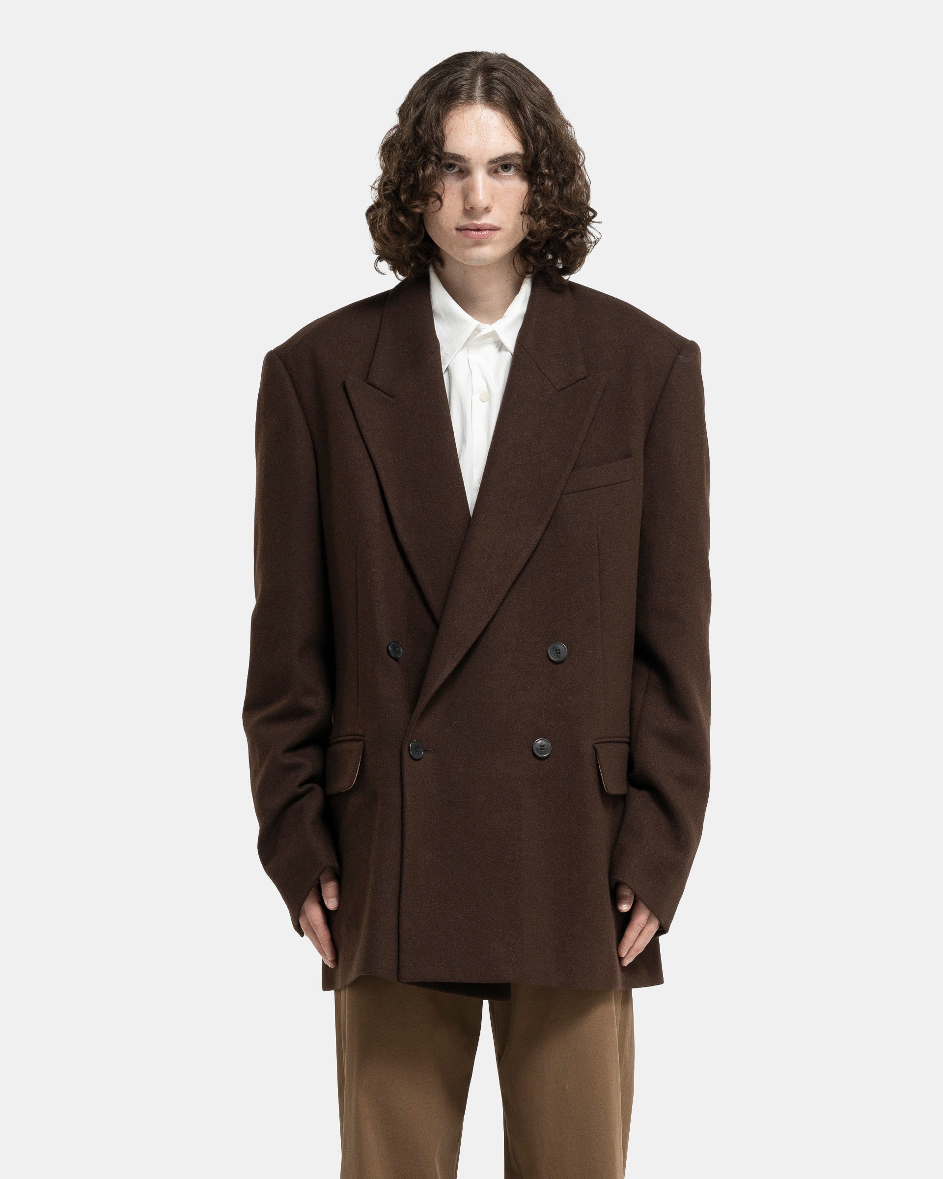 Dries Van Noten Bishop Jacket - Brown | Garmentory