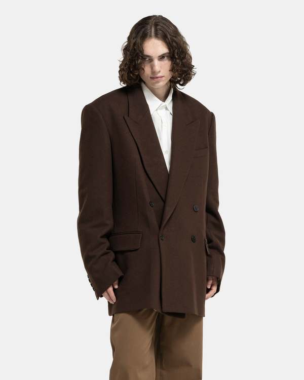 Dries Van Noten Bishop Jacket - Brown | Garmentory