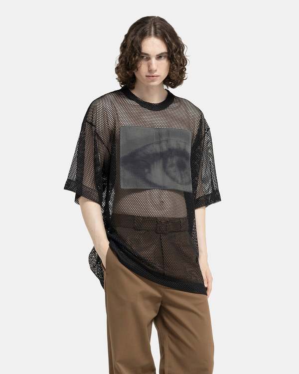 Dries Van Noten HEIN オーバーサイズTシャツ ブラック L Dries Van Noten Hein Patch SS T-Shirt - Black | Garmentory