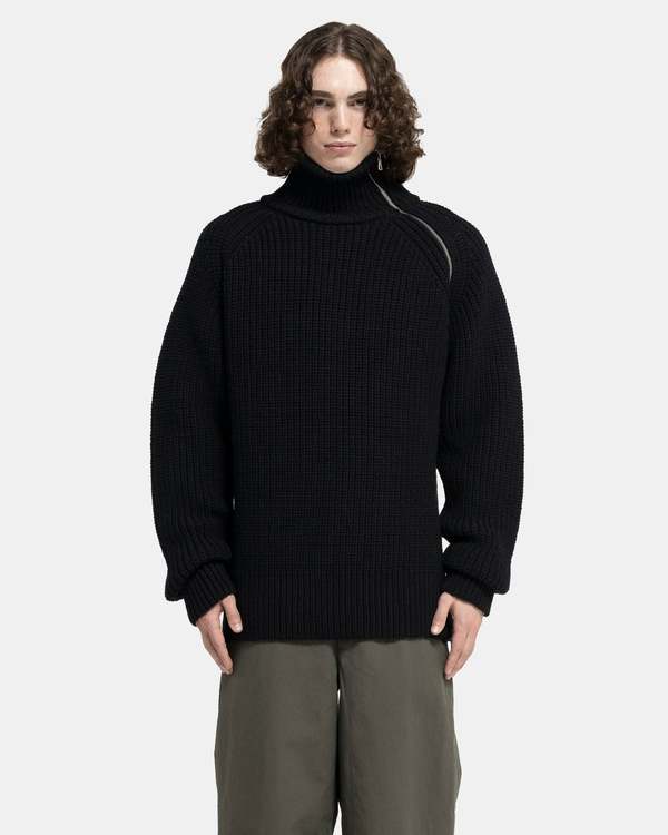 Dries Van Noten Monty Sweater - Black | Garmentory