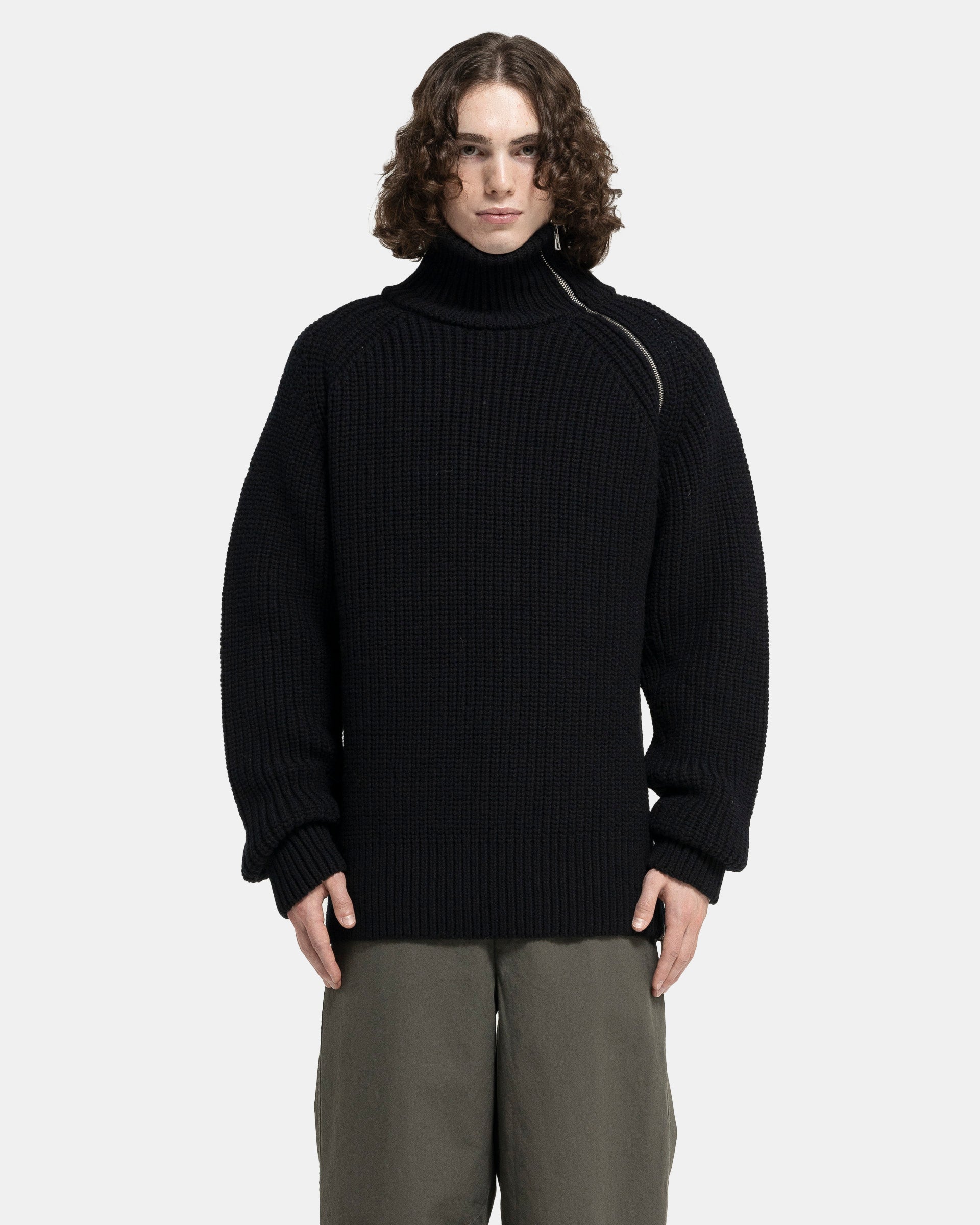 Dries Van Noten Monty Sweater - Black | Garmentory