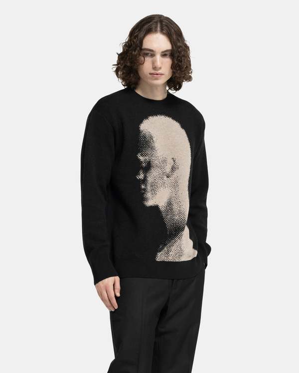 Dries Van Noten Moses Sweater - Black | Garmentory