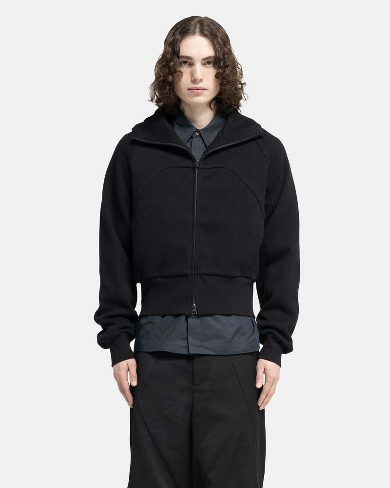 COMMON DIVISOR Ortler Zip-Up Hoodie - Black | Garmentory
