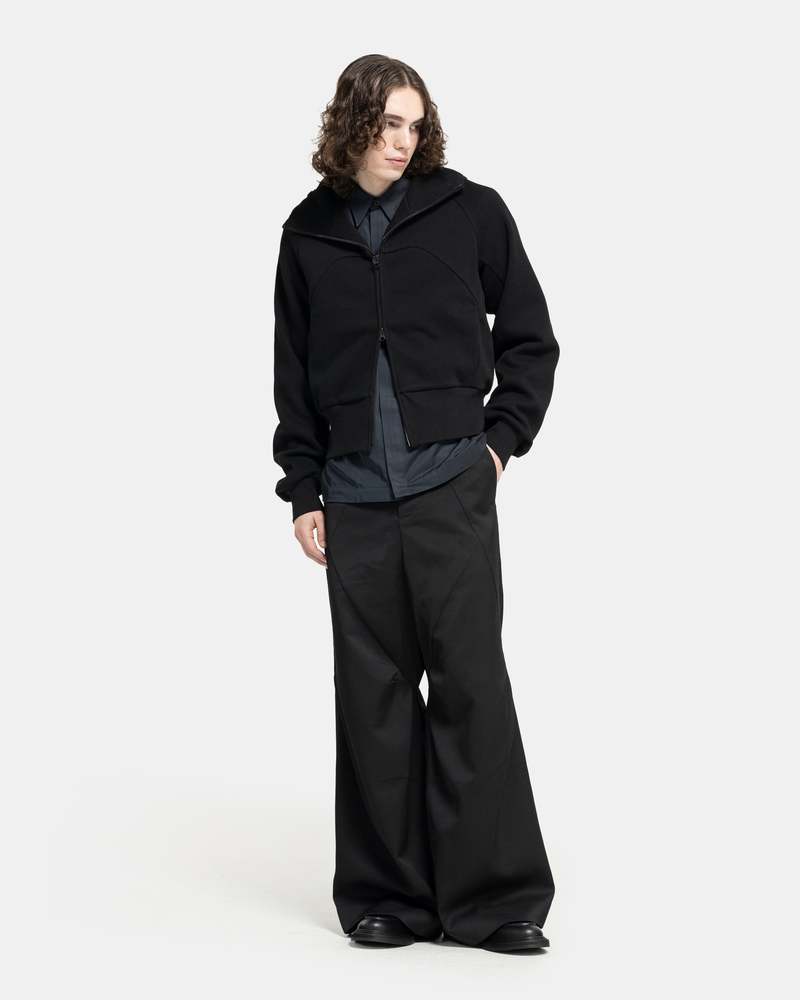 COMMON DIVISOR Ortler Zip-Up Hoodie - Black | Garmentory