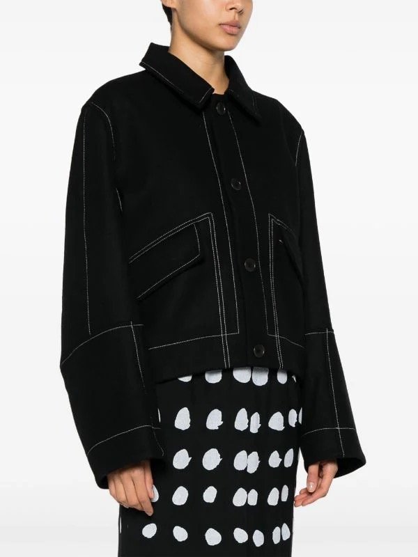 【関税込み】Henrik Vibskov ブラック Dusk Wool ジャケット Henrik Vibskov Dusk Wool Jacket - Black | Garmentory
