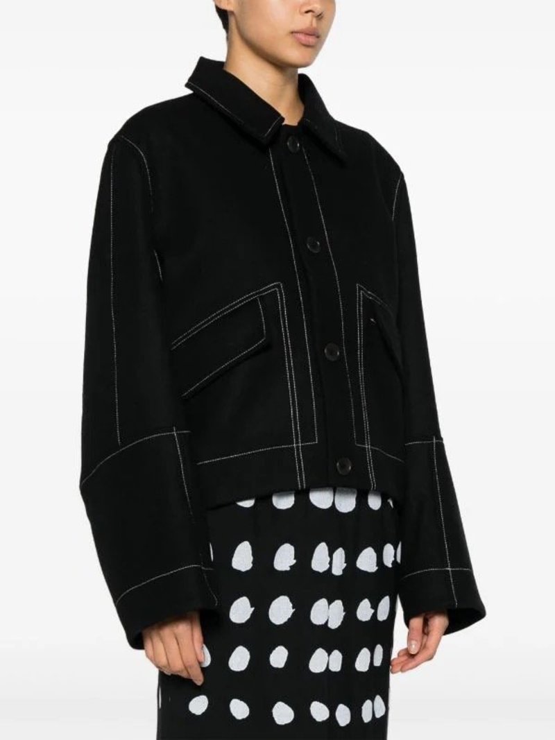 【関税込み】Henrik Vibskov ブラック Dusk Wool ジャケット Henrik Vibskov Dusk Wool Jacket - Black | Garmentory
