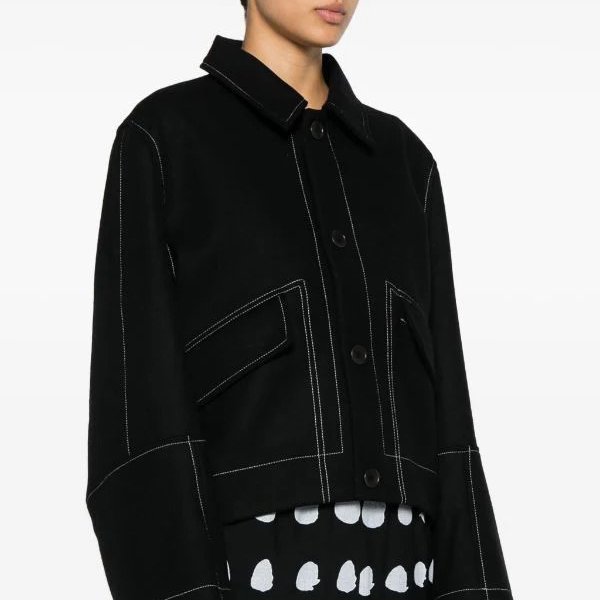 Henrik Vibskov Dusk Wool Jacket - Black | Garmentory