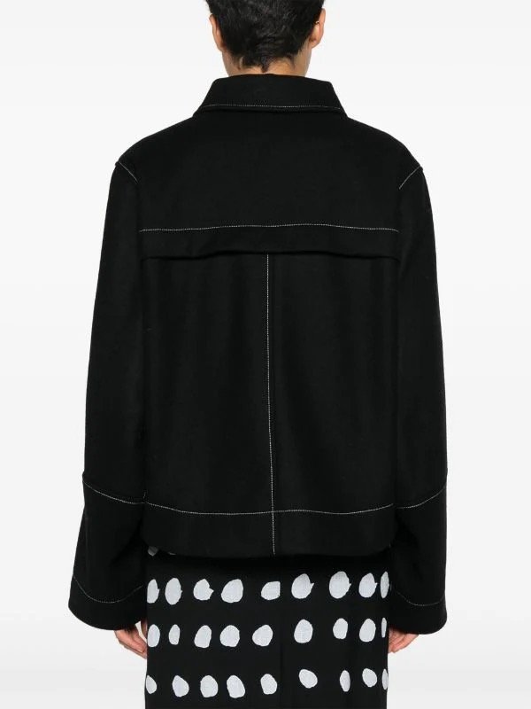 Henrik Vibskov Dusk Wool Jacket - Black | Garmentory