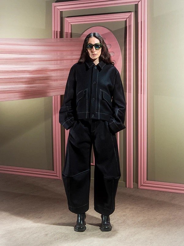 Henrik Vibskov Dusk Wool Jacket - Black | Garmentory