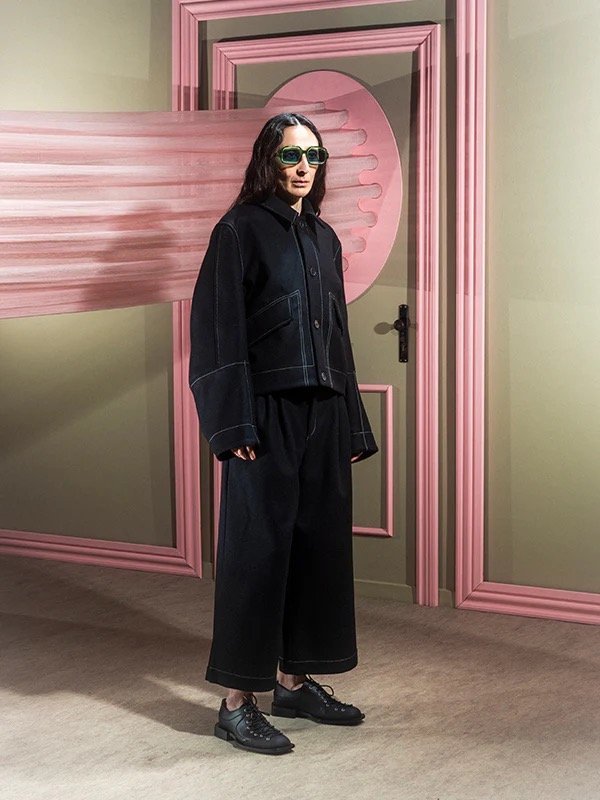 Henrik Vibskov Dusk Wool Jacket - Black | Garmentory