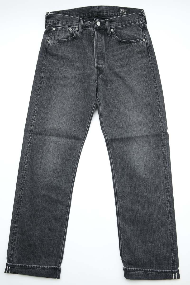 Orslow 105 Standard Selvedge - Black Denim Stone Orslow 105 Standard Selvedge - Black Denim Stone