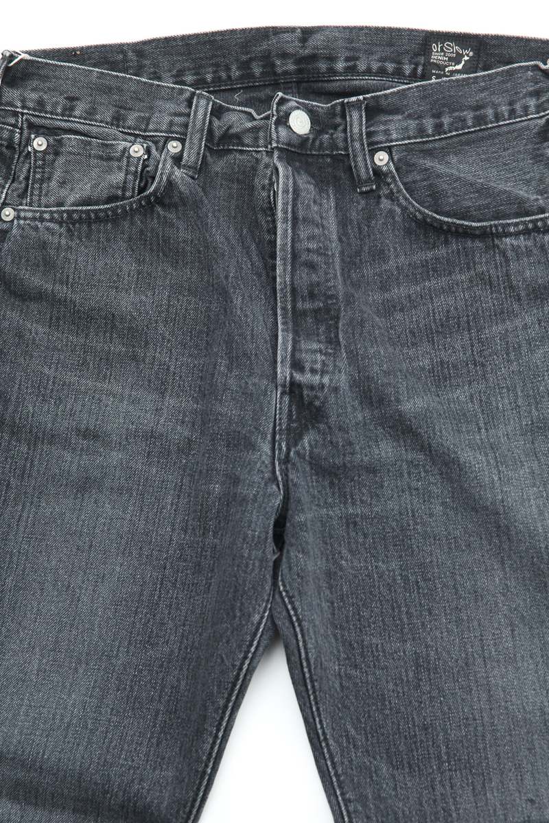 Orslow 105 Standard Selvedge - Black Denim Stone Orslow 105 Standard Selvedge - Black Denim Stone