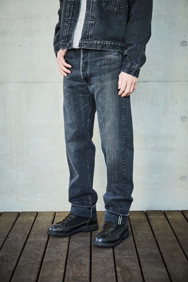 Orslow 105 Standard Selvedge - Black Denim Stone Orslow 105 Standard Selvedge - Black Denim Stone