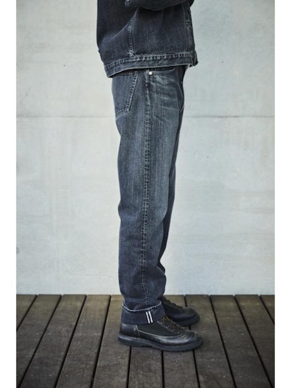 Orslow 105 Standard Selvedge - Black Denim Stone Orslow 105 Standard Selvedge - Black Denim Stone