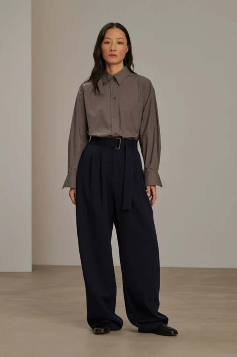 パンツ soeur FW25 COLE PANT BELTED (PAN0173COLE GRI0125W) Women's Cole Trousers | Soeur