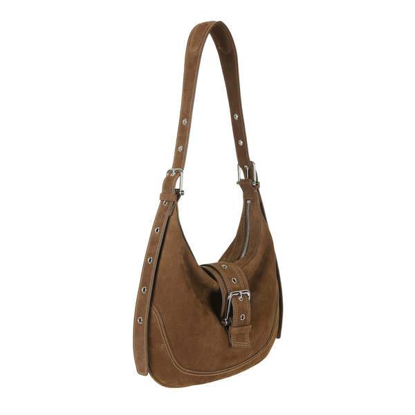 OSOI MID HOBO BROCLE handbag - NUBUCK BROWN | Garmentory
