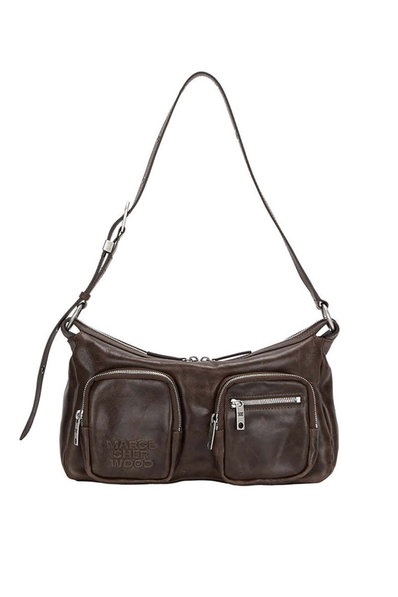 Marge Sherwood OUTPOCKET HOBO bag - WASHED BROWN PULLUP