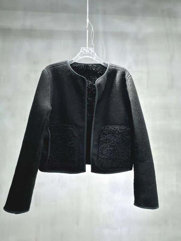 MOLLIOLLI Kim Reversible Cardigan Jacket - Black | Garmentory