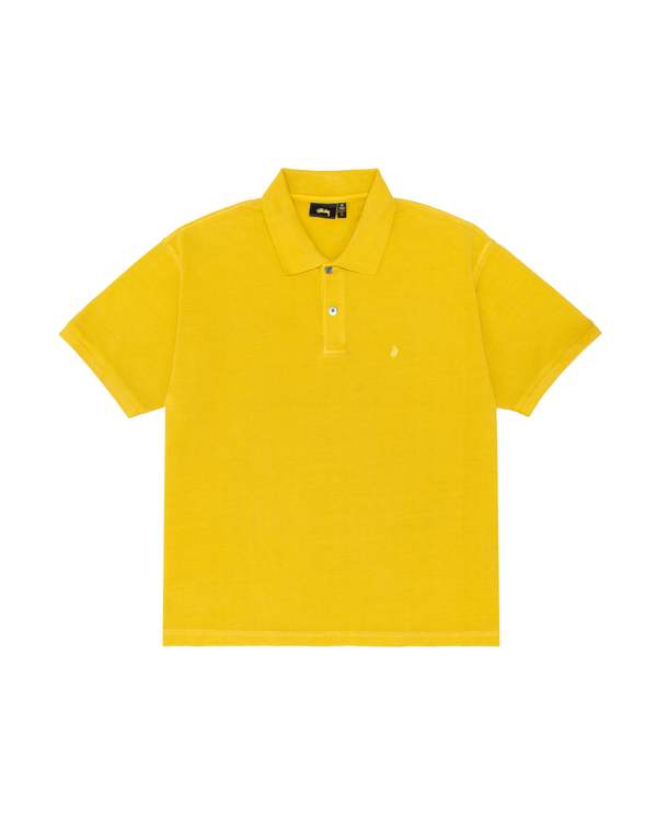 トップス STUSSY 24SS PIGMENT DYED PIQUE POLO Pig Dyed Pique Polo in Taupe