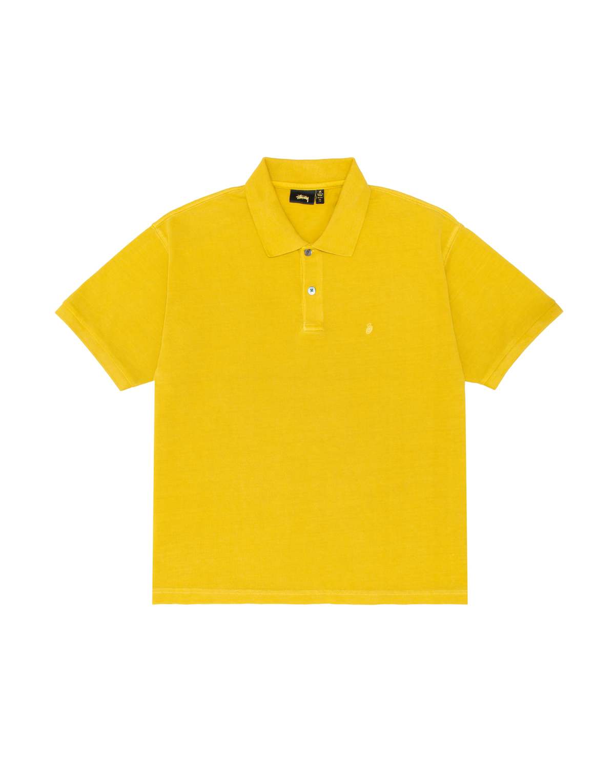 Stussy Pique Pigment Dyed Polo - Mustard | Garmentory