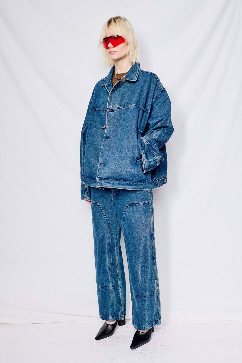 ジャケット・アウター JIMWAG BOXLOGO denim setup jacket JIMWAG