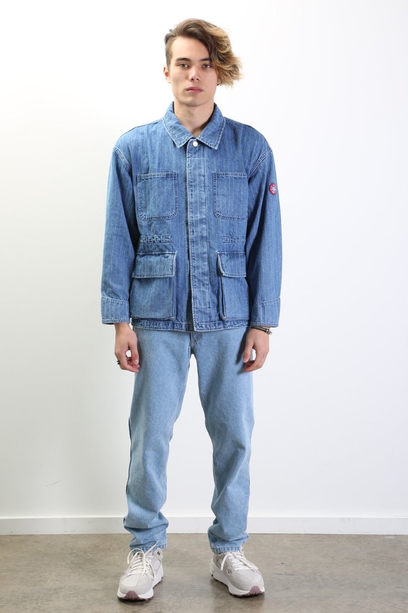 Poizon Cav Empt Denim Jacket 17aw Cavempt Ice Denim Jacket L