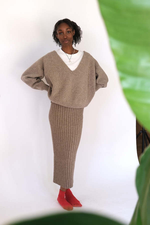 新品タグ付　Baserange SOAR V NECK Soar V Neck in Assortment | Recycled wool | en | Baserange