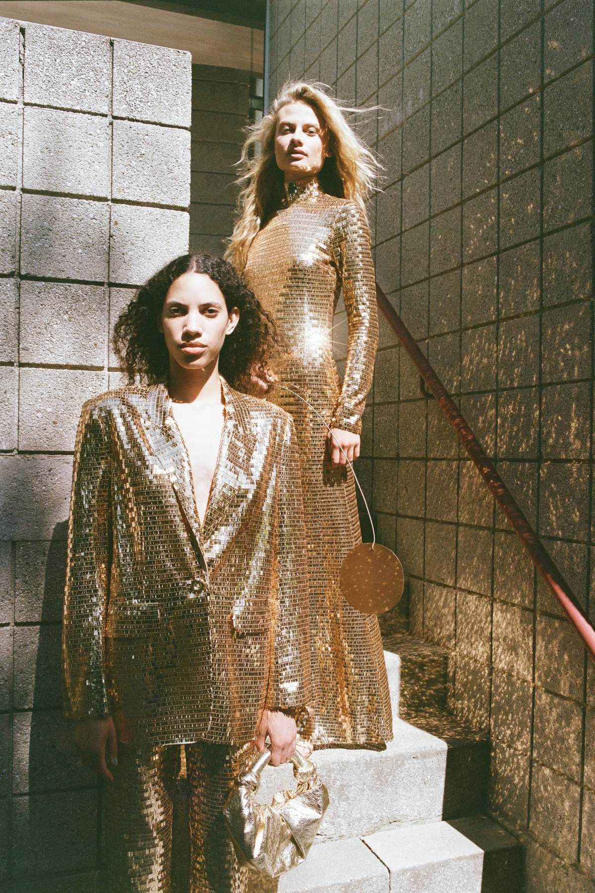 simon miller gold dress Simon Miller Sequin Sculpty Dress - Star Gold