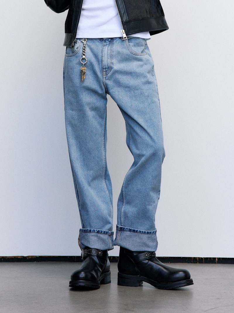 SECOND/LAYER Big Papi Denim Jeans - Light Stone Wash SECOND/LAYER Big Papi Denim Jeans - Light Stone Wash