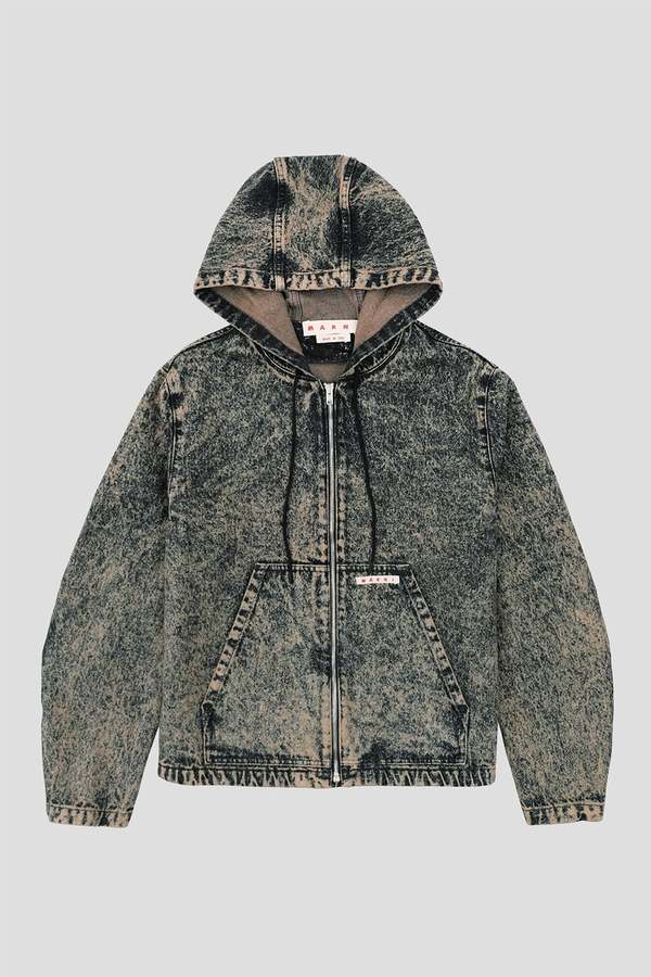 Marni Hooded Denim Jacket - Nomad | Garmentory