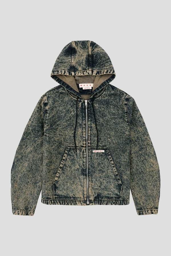 Marni Hooded Denim Jacket - Nomad | Garmentory