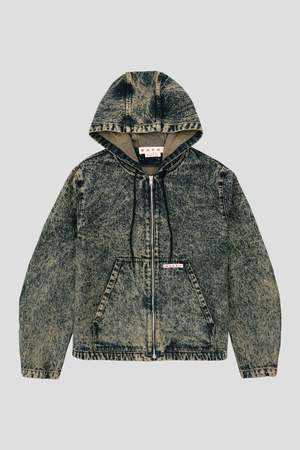 Marni Hooded Denim Jacket - Nomad | Garmentory