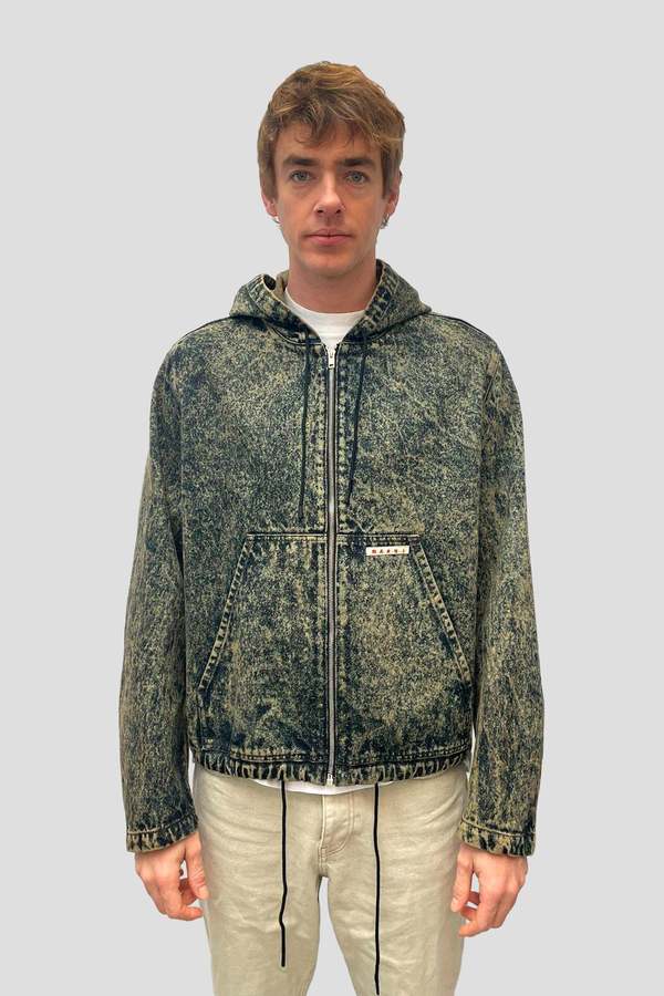 Marni Hooded Denim Jacket - Nomad | Garmentory